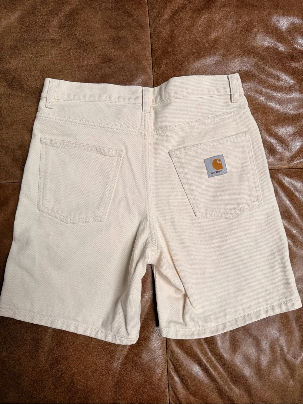 Carhartt WIP Newel Shorts Men’s 29 NWOT Natural Cream 7” Inseam Organic Cotton